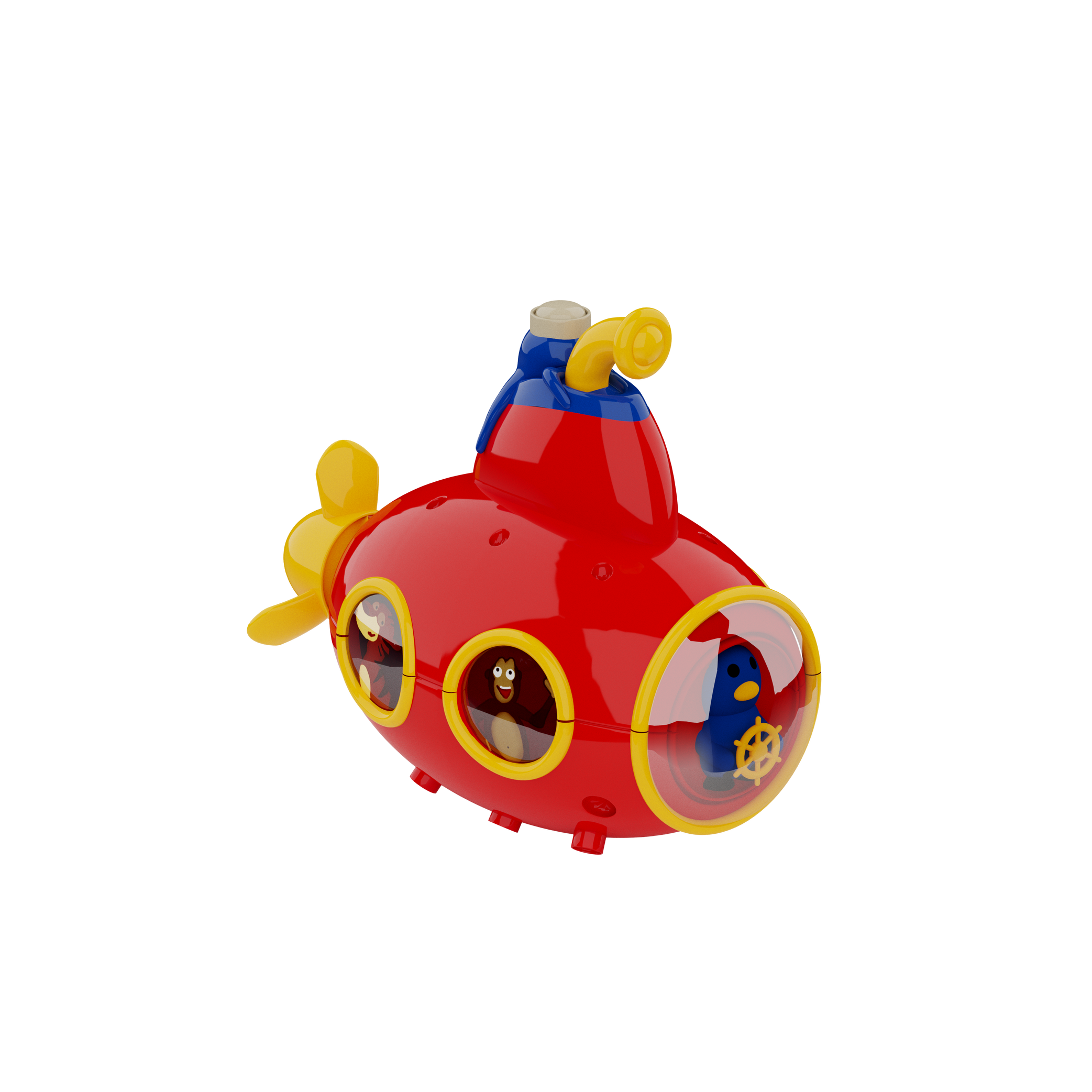 Red Submarine Toy